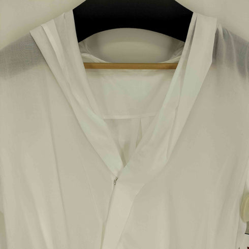 ヨウジヤマモト Yohji Yamamoto collections 25SS Ten LAWN DRAPED DETAIL HOOD DRESS テン ローン ドレープ ディテール フード ドレス レディース JPN:2